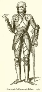 Standbeeld van Guillaume de Bibra. 1484