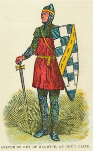Standbeeld van Guy van Warwick bij Guy