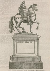 Standbeeld van koning Willem de Derde, in St Jamess Square, Londen