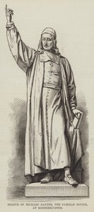 Standbeeld van Richard Baxter, de puriteinse godgeleerde, in Kidderminster door English School