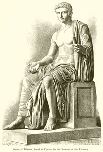 Standbeeld van Tiberius, gevonden in Piperno door English School