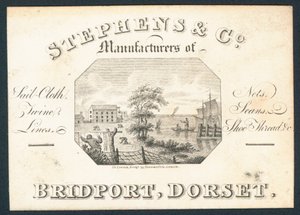 Stephens & Co, fabrikanten van zeildoek, netten, touw, lijnen en schoendraad door English School