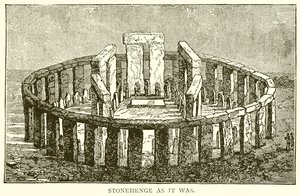 Stonehenge zoals het was door English School