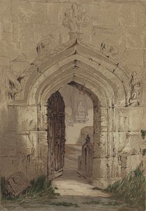 Stratford Church (kleurenlitho) door English School