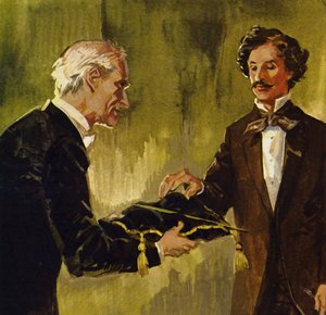 Strauss kreeg de dirigeerstok van zijn vader overhandigd door de eerste violist van zijn orkest door English School