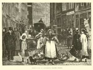 Straatscène in Amsterdam, Kalverstraat