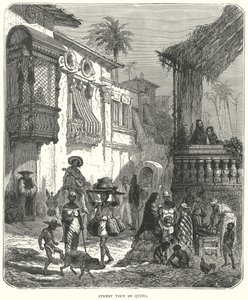 Street View in Quito (gravure)