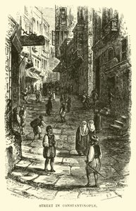 Straat in Constantinopel door English School