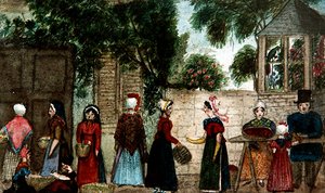 Straatmarktscène, c.1840