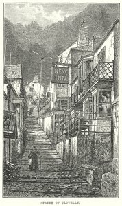 Straat van Clovelly (gravure)