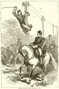 Stuarts Cavalerie snijdt telegraafdraden door door English School