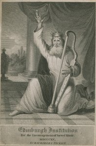 Abonnementsticket voor de Edinburgh Institution ter aanmoediging van heilige muziek, 1815