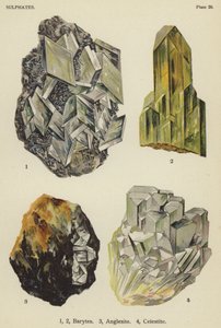 Sulfaten, bariet, anglesiet, celestiet