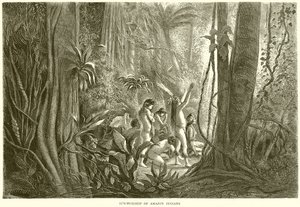 Zonaanbidding van Amazone-indianen door English School