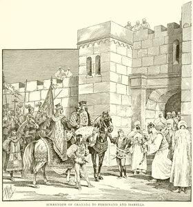 Overgave van Granada aan Ferdinand en Isabella door English School