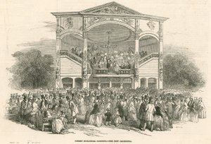 Surrey Zoological Gardens, Kennington, Londen: het nieuwe Orkest door English School