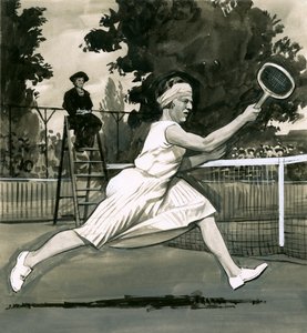 Suzanne Lenglen, de Dames Enkelspel Kampioen door English School