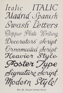 Swash Letterstijl (litho)