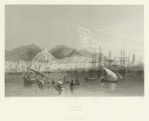 Syra, een Grieks eiland, 1837 door English School