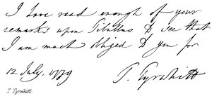 T. Tyrwhitt