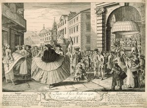 Smaak à la mode in 1748 vergeleken met die in 1711 door English School