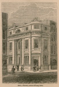 Taverne, hoek van Long Acre, Londen door English School