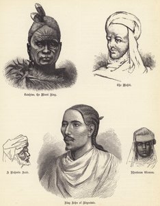 Tawhiao, de Maori koning, de Mahdi, een Risharin Arabier, koning John van Abessinië, Khartoum vrouw door English School
