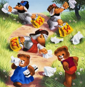 Teddybeer (met verborgen objecten) door English School