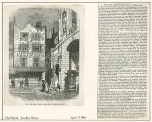 Temple Bar, Londen. Oude Bulk Shop, Oude Viswinkel door English School
