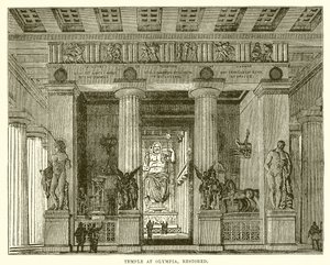 Tempel in Olympia, gerestaureerd door English School