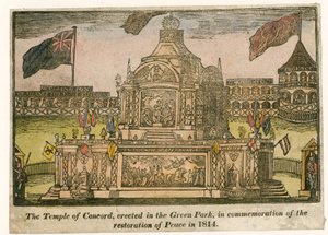 Tempel van Concord, opgericht voor de Vrede van 1814 door English School