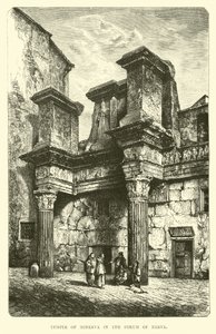 Tempel van Minerva in het Forum van Nerva door English School