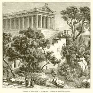 Tempel van Poseidon in Kalauna door English School
