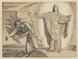 Verleiding van Christus (gravure) door English School