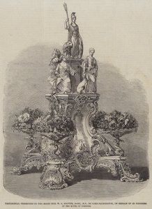 Getuigenis gepresenteerd aan de zeer eerbiedwaardige W G Hayter, baronet, MP, door Lord Palmerston, namens 365 leden van het Lagerhuis door English School