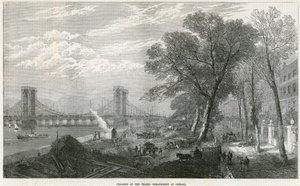 Thames Embankment bij Chelsea door English School