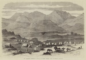 De Abessijnse Expeditie, Kamp van Generaal Sir Robert Napier in Adigerat (gravure)