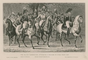 De Geallieerde Vorsten bij een parade in Hyde Park, 1814