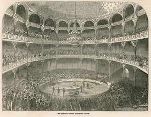Het Amerikaanse Circus in het Alhambra Palace (Alhambra Theater), Leicester Square, Londen door English School