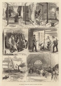 De Amerikaanse verse vleeshandel van Glasgow en Londen door English School