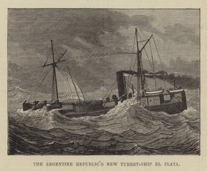 Het nieuwe torpedoschip el Plata van de Argentijnse Republiek door English School
