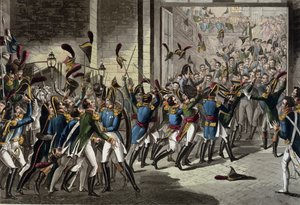 De aankomst van Napoleon bij de Tuilerieën op 20 maart 1815 door English School