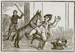 De ezel en het hondje (gravure)