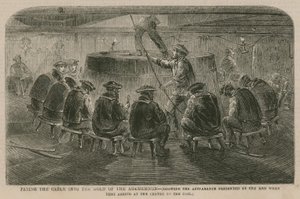 De Atlantische Kabel; Het leggen van de kabel in het ruim van de Agamemnon door English School