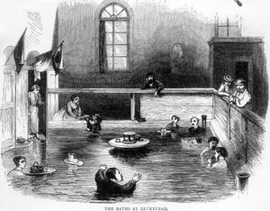 De baden van Leukerbad