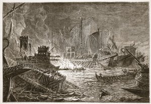 De Slag bij Actium door English School
