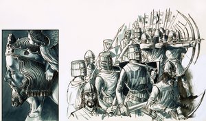 De slag bij Bannockburn door English School