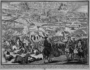 De Slag bij Blenheim, 13 augustus 1704 door English School