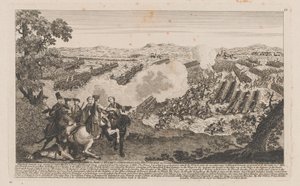 De Slag bij Minden of Thornhausen in Westfalen op 1 augustus 1759 door English School