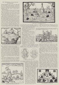 Het begin van geïllustreerde journalistiek (gravure)